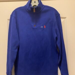 Polo Ralph Lauren Navy Pullover with Orange Logo
